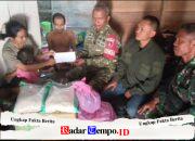 Peduli Warga Sakit, Koramil 1008-01/Muara Uya-Jaro Salurkan Bantuan Sembako