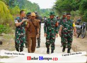Kolonel Inf Mitro Pimpin Tim Wasev Itdam XII/Tpr Kunjungi Lokasi TMMD Ke-129 Kodim 1208/Sambas