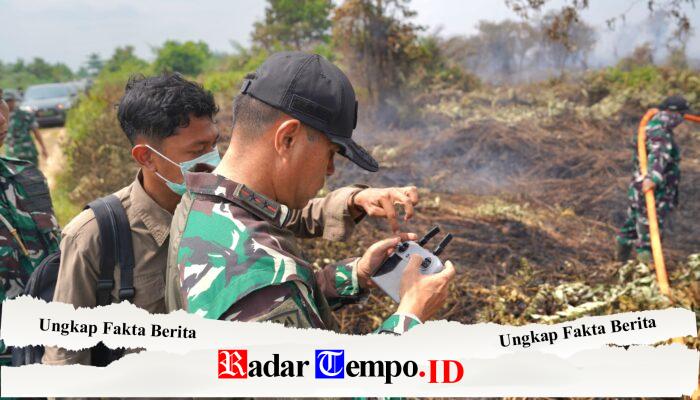 Pangdam XII/Tanjungpura Turun Langsung ke Lokasi Karhutla di Kubu Raya, Minta Pemadaman Dipercepat