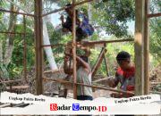 Satgas TMMD Ke-129 Pasang Kawat Dinding, Persiapkan Tahap Plester Bangunan RTLH