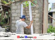 Satgas TMMD Ke-129 Percepat Pembangunan MCK, Kusen Pintu Mulai Dipasang