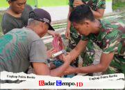 Satgas TMMD Reguler Ke-129 Pasang Slang dan Mesin Air pada Sumur Bor Program TMMD