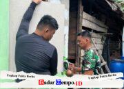 Satgas TMMD Reguler Ke-129 Pasang Jendela RTLH Milik Pak Amat