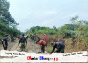 Pengerjaan Rabat Beton Sasaran Fisik TMMD Reguler Ke-129 Terus Dikebut Satgas dan Warga Desa Tempapan Hulu