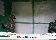 Satgas TMMD Reguler Ke-129 Percantik RTLH Warga dengan Pengecatan Bagian Dalam Rumah