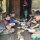 Makan Bersama Satgas dan Warga, Jalin Kekeluargaan di Lokasi TMMD ke-129
