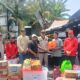 Babinsa Dampingi Penyerahan Bantuan Pascakebakaran Rumah Warga Desa Hapalah