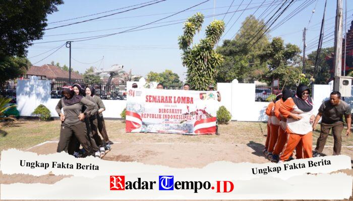 Sambut HUT RI Ke 81, Kodim 0808/Blitar Dan Persit KCK Cabang XXII Gelar Lomba Semarak Kemerdekaan