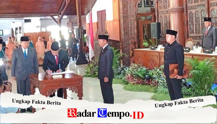 Tri Hariadi Dilantik Resmi Penjabat Pj Sekretaris Daerah Sekda