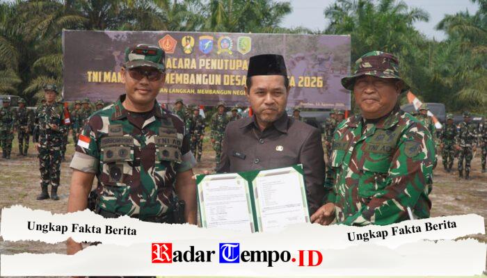 Danrem 121/Abw Resmi Tutup TMMD Reguler ke-129 Kodim 1208/Sambas