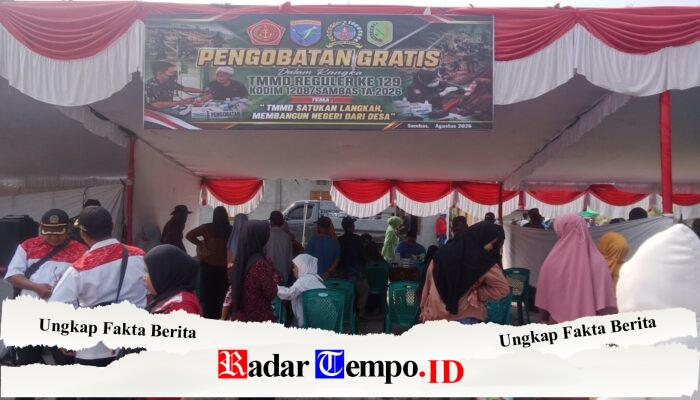 Sembako Murah Hadir Meriahkan Penutupan TMMD Reguler ke-129 Kodim 1208/Sambas