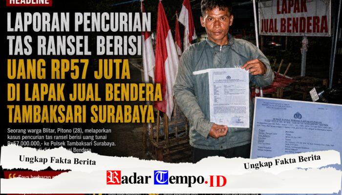 Hilangnya Tas Rp57 Juta di Lapak Bendera, Sosok di CCTV Mulai Terungkap