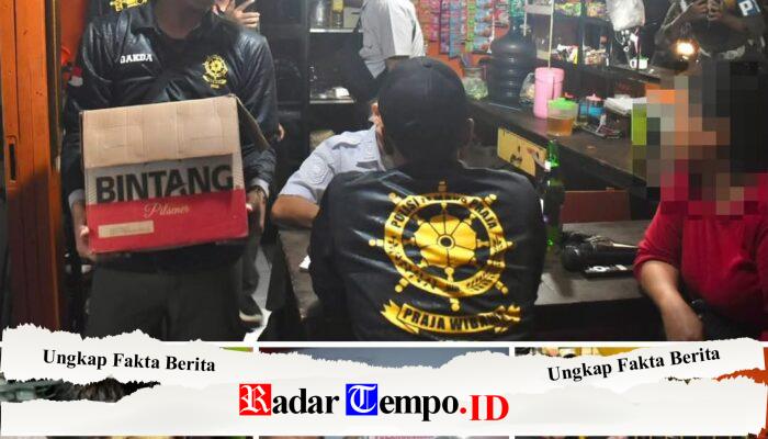 Tujuh Warkop di Surabaya Utara Disidak, Satu Kedapatan Karaoke dan Jual Miras