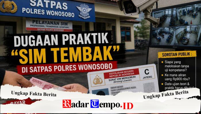 Bayar Rp900 Ribu, SIM Diduga Terbit Tanpa Ujian: CCTV Satpas Polres Wonosobo Diminta Dibuka