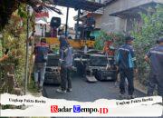 PUPR Tulungagung Mulai Rekonstruksi Jalan Dusun Cluwok, Warga Sambut Positif