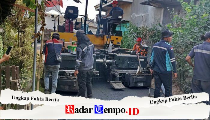 PUPR Tulungagung Mulai Rekonstruksi Jalan Dusun Cluwok, Warga Sambut Positif