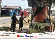 Kodim 1002/HST Salurkan Air Bersih, Bantu Warga Muara Rintis Hadapi Kemarau