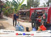 Atasi Dampak Kemarau, Kodim 1002/HST Kembali Salurkan Air Bersih ke Warga Binjai Pamangkih