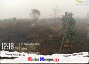 Atasi Hotspot di Desa Sungai Nilam, Danramil 04/Jawai Turun Langsung Padamkan Titik Api