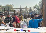 Kodim 1002/HST Bersama Lintas Instansi Bersihkan Puing Kebakaran di Sungai Jaranih