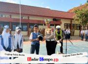 Kapolresta Sumenep Pimpin Upacara Serentak di Sekolah, Sampaikan Pesan Kamtibmas kepada Pelajar