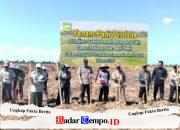 Personel Kodim 1009/Tanah Laut Hadiri Tanam Padi Perdana di Lahan Cetak Sawah Rakyat Desa Padang