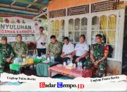 Jalin Silaturahmi ke Rumah Warga, Tim Penyuluh Mabes TNI Berikan Edukasi Pencegahan Karhutla