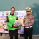 Sambut Hari Lalu Lintas Bhayangkara ke-71,Polres Mojokerto Berbagi Sembako Hingga SIM Gratis untuk Driver Ojol