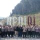 Riding ke Gunung Kelud, Polres Kediri dan Awak Media Suarakan Kesiapsiagaan Bencana