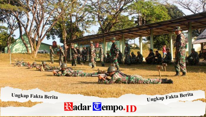 Asah Kemampuan, Personel Kodim 1009/Tanah Laut Latihan Menembak