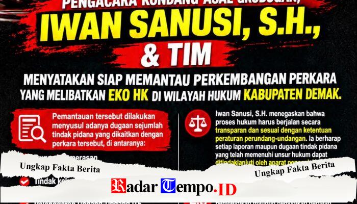 VIRAL, Soal Eko HK Masyarakat dan Penegak Hukum Kawal di Demak