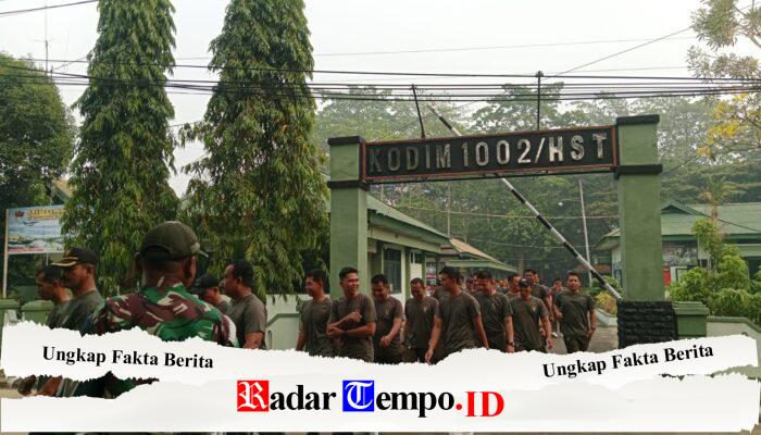 Jaga Kebugaran, Anggota Kodim 1002/HST Laksanakan Jalan Santai di Kota Barabai