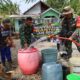 Kemarau Panjang, Kodim 1009/Tanah Laut Salurkan Air Bersih untuk Warga Desa Telaga