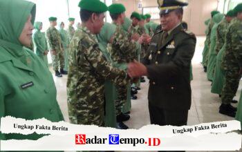 25 Prajurit Kodim 1002/HST Terima Kenaikan Pangkat, Dandim: Pangkat adalah Amanah dan Tanggung Jawab