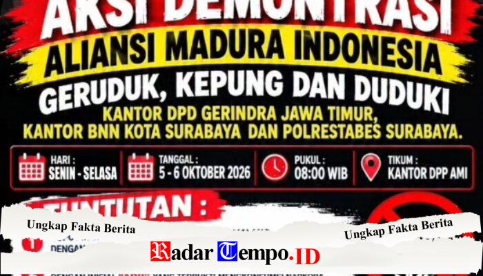 AMI GELAR AKSI DEMONSTRASI, DESAK PENEGAKAN HUKUM ATAS PENYALAHGUNAAN NARKOTIKA YANG MELIBATKAN 3 ANGGOTA DPRD DARI PARTAI GERINDRA