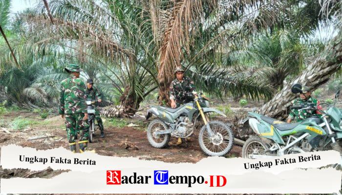 Cegah Karhutla, Koramil 08/Paloh Laksanakan Patroli Rutin di Wilayah Binaan