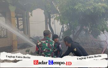 Tiga Rumah Warga Jaranih Terbakar, Koramil Pandawan dan BPK Murakata Berjibaku Jinakkan Api