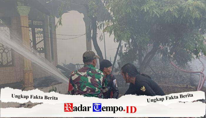 Tiga Rumah Warga Jaranih Terbakar, Koramil Pandawan dan BPK Murakata Berjibaku Jinakkan Api