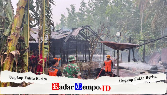 Kodim 1008/Tabalong Respons Cepat Kebakaran di mungkur Raya