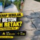 VIRAL, Rabat Beton Dana Desa Pucakwangi Rp130 Juta Diduga Sudah Retakan