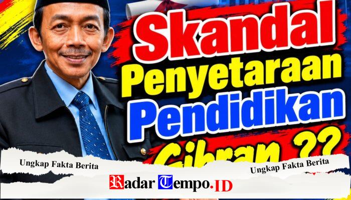 ASH Pertanyakan Dasar Penyetaraan Pendidikan Gibran