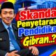 ASH Pertanyakan Dasar Penyetaraan Pendidikan Gibran