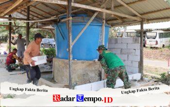 Dinding Mulai Berdiri, Satgas TMMD ke-130 Wujudkan Tempat Wudhu Mushola Istiqomah yang Lebih Layak