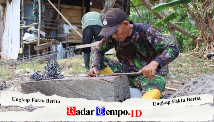 Bangun Harapan dari Bawah, Satgas TMMD Mulai Perakitan Slop Bedah Rumah